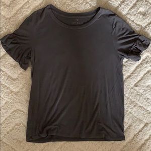 American Eagle Soft & Sexy Ruffle Tee